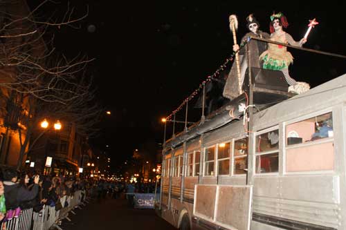 Halloween Bus on North Halsted Chicago